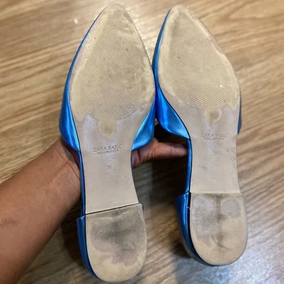 Zara blue flats shoes - Picture 7 of 11